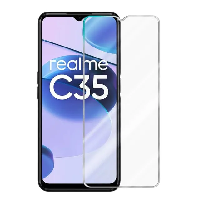 Cadorabo Realme C35 Skyddsglas Skyddsfilm Skärmskydd
