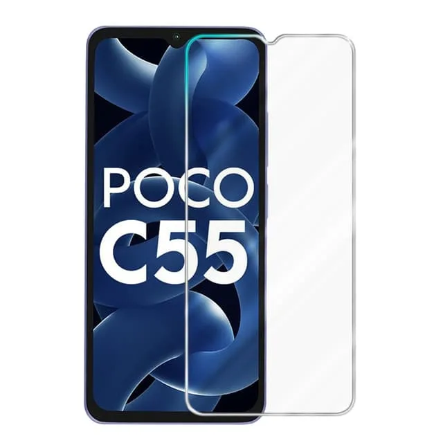 Cadorabo Xiaomi Poco C55 Skyddsglas Skyddsfilm Skärmskydd