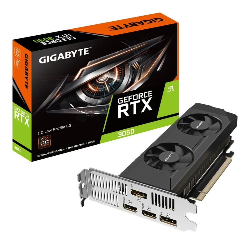 Gigabyte GeForce RTX 3050 OC 6G grafikkort, 6 GB GDDR6