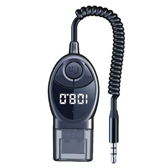 MTK W8 ljudadapter Bluetooth-mottagare FM-sändare med kabel