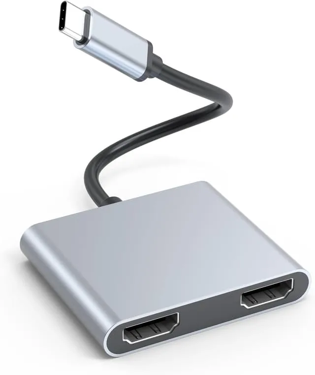 NÖRDIC USB-C adapter till dubbla HDMI skärmar
