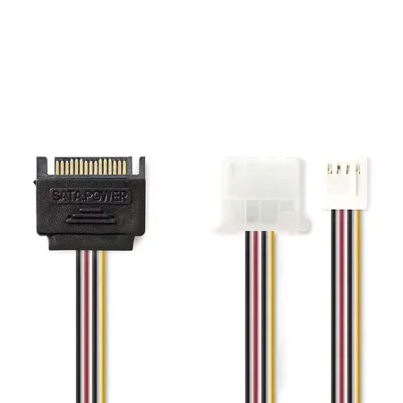Nedis CCGP73550VA015 strömadapter SATA, 0,15 m