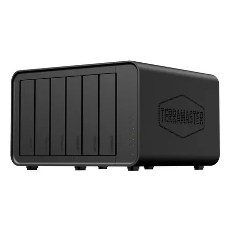 TerraMaster F6-424 NAS med 6 fack, 8 GB DDR5, disklös