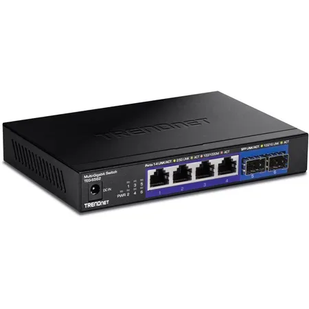 TRENDnet TEG-S562 multigigabit-switch, 6 portar, ohanterad