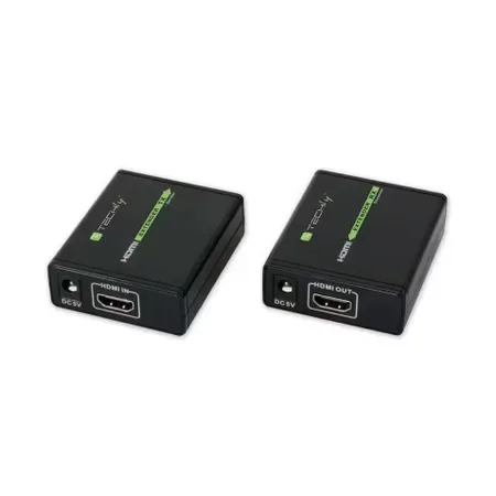 Techly IDATA-EXT-E70 AV-förlängare, sändare och mottagare, 60 m, svart