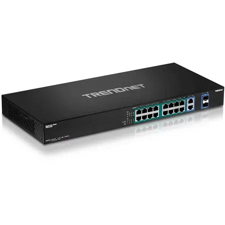 TRENDnet TPE TG182F switch, 18 portar, rackmonterbar