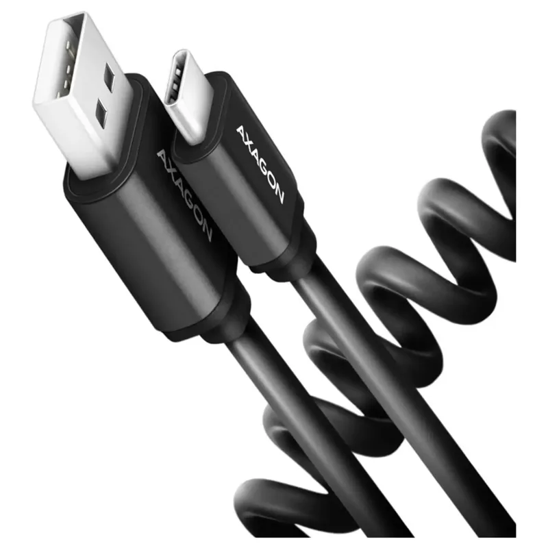 Axagon BUCM-AM10TB USB-kabel USB 2.0 0,6 m, USB-C till USB-A, svart