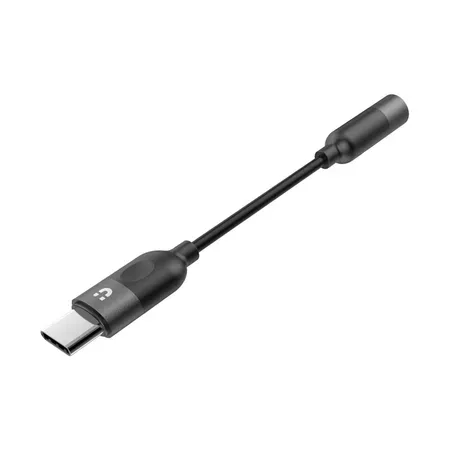 Unitek M1204A kabel USB-C till 3,5 mm, 0,1 m, svart