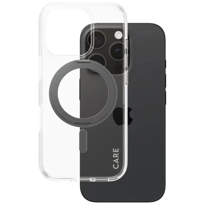 PanzerGlass CARE Kickstand-skal till iPhone 16 Pro, svart