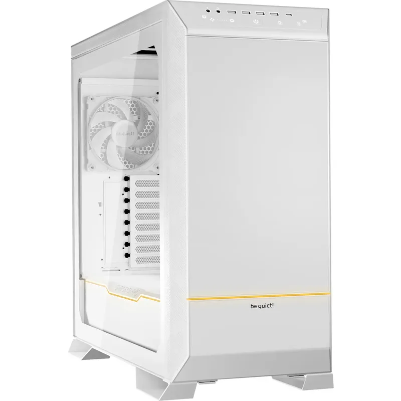BeQuiet DARK BASE PRO 901 White Full Tower Datorchassi Vit 3 Förinstallerade Fläktar, Integrerad belysning, Sidofönster