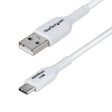 StarTech.com USB-A till USB-C-laddkabel 2 m, vit