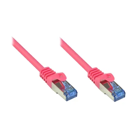 Alcasa Cat6a nätverkskabel Magenta 1 m S/FTP (S-STP)