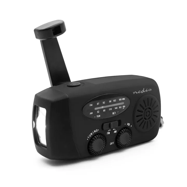 Nedis RDFMCR2000BK nödradio AM/FM, svart