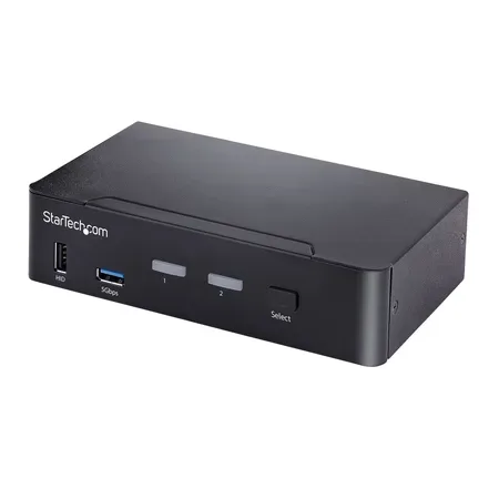 StarTech.com SV231DPUCA USB-C KVM-switch med 2 portar, DisplayPort, 4K 60 Hz