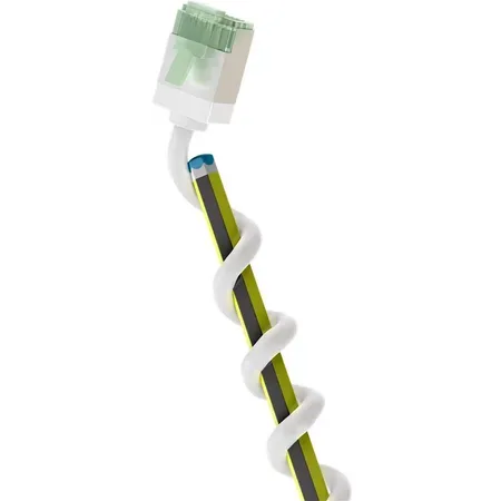 Goobay random_NR1ZILBFUy Cat8.1-nätverkskabel RJ-45, 0,15 m, vit