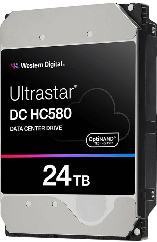 24 TB WD Ultrastar DC HC580, 7200 rpm, 512 MB cache, SATA3