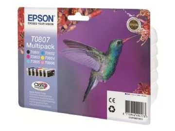 Epson Bläckpatroner Multipack T0807 Claria