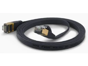 wantec - Patch-kabel (hane) till RJ-45 (hane) - CAT 6a - svart