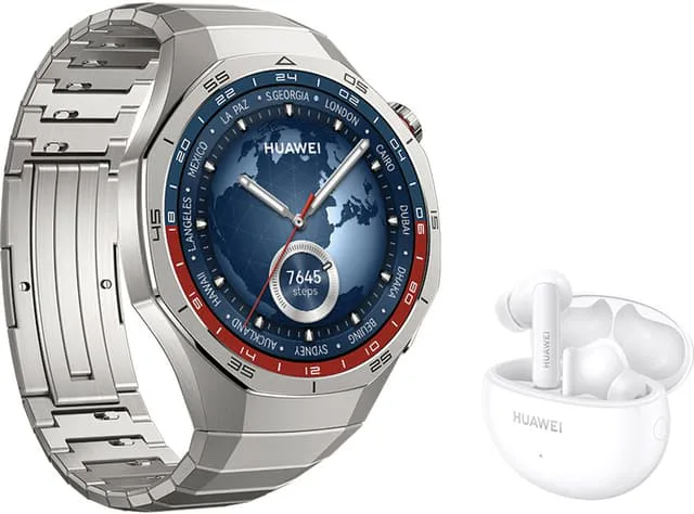 HUAWEI WATCH GT 5 Pro 46 mm Smartwatch, konstfull design, sportfunktioner på professionell nivå, hälsospårning, EKG-övervakning, upp till 14 dagars ba