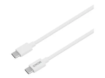 Väggladdare Deltaco 230V till USB-C PD 20W, inkl. 1 m USB-C-kabel