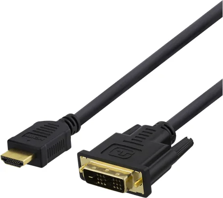 DELTACO DVI-hane till HDMI-hane, svart, 3 m