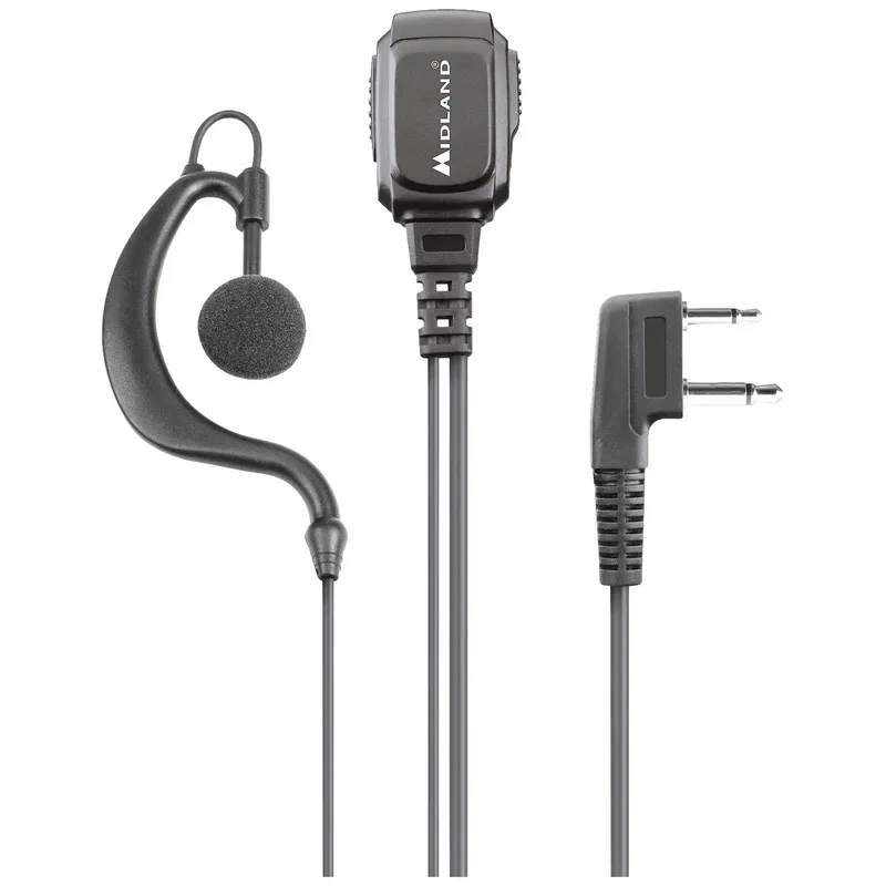 Midland MA21 L Pro, trådbunden, samtal/musik, headset, svart