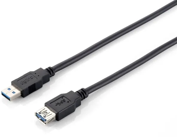 Equip 128399 USB-kabel USB 3.2 Gen 1, USB A, 3 m, svart