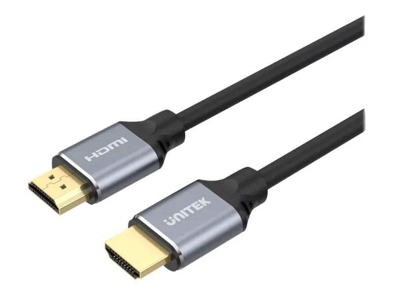 Unitek - Ultra High Speed - HDMI-kabel - HDMI hane till HDMI hane - 5 m - skärmad - svart - stöd för 8K, 4K120Hz stöd - för Unitek C137W, C138W, C139