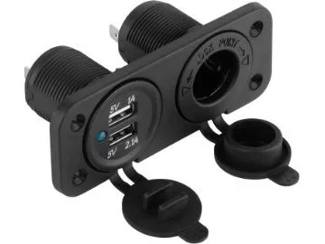 Peiying monterad billaddare 2xUSB 3100mA