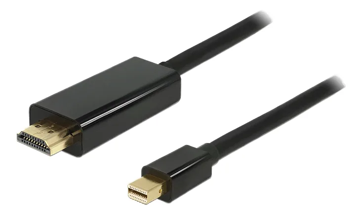 DeLOCK Kabel Mini DisplayPort 1.1 hane till HDMI-A hane, full HD