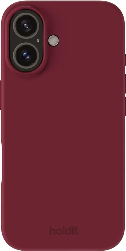 Holdit Silikon iPhone 16 fodral (röd sammet)