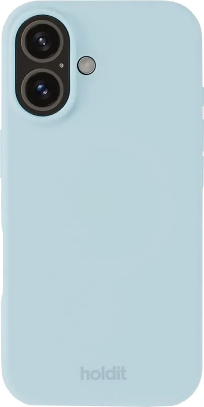 Holdit Silicone iPhone 16 fodral (mineralblått)