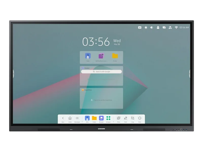 75" Samsung Interactive display WA75C, UHD/3840x2160 IR touch, 3xHDMI/USB-C 65W, LAN/WiFi, högtalare, Android 11 (4 GB RAM/32 GB lagring)