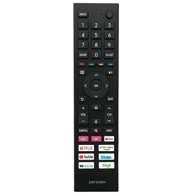 MTK TV fjärrkontroll Ersättning för ERF3G80H För