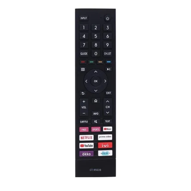 MTK TV-fjärrkontroll till Toshiba TV CT-95038