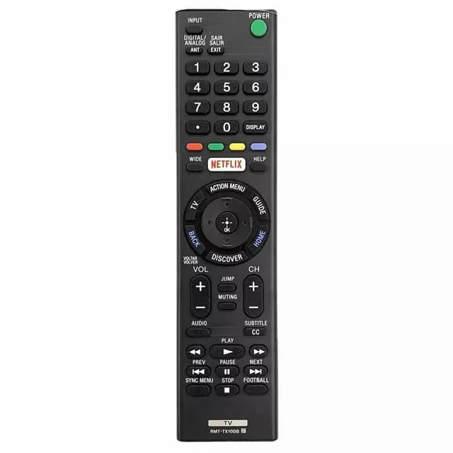 MTK TV fjärrkontroll Ersättning för RMT-TX100B Sony