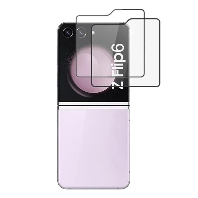 AMORUS till Samsung Galaxy Z Flip6 Härdat glas skärmskydd 2-Pack