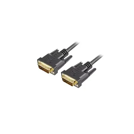 Sharkoon DVI-D-kabel, 1 m, svart