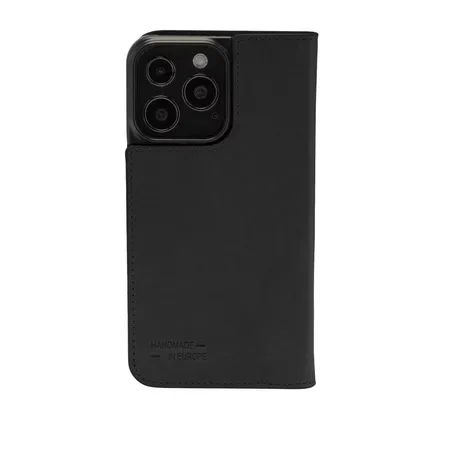 JT Berlin Tegel äkta läder bokfodral iPhone 15 Pro svart