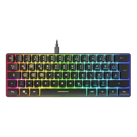 Speedlink LETOS RGB gamingtangentbord, 60 %, svart
