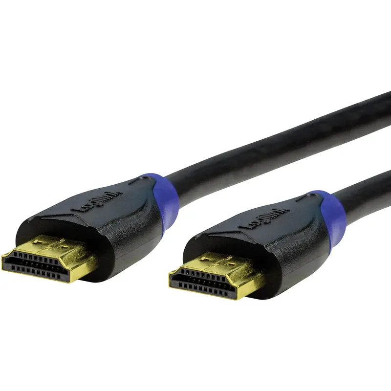 LogiLink CH0065 HDMI-kabel 4K UHD, svart, 7,5 m