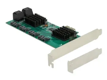 Delock Lagringskontroller SATA 6Gb/s låg profil PCIe 2.0 x1