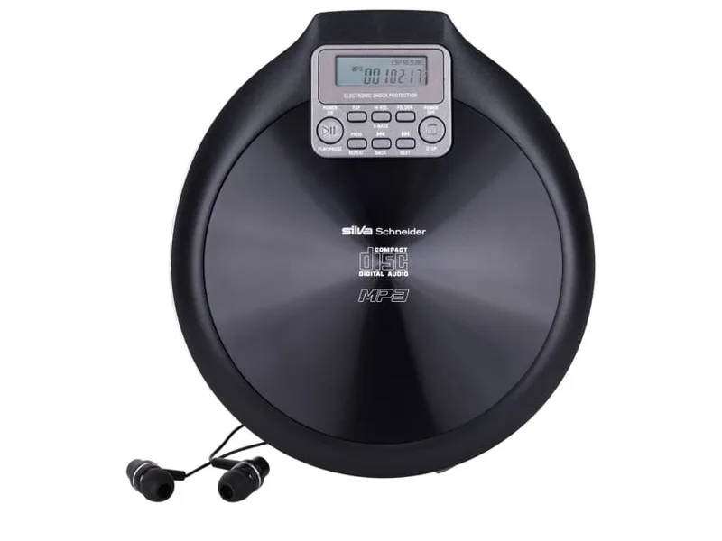 Silva Schneider MCD 50, 285 g, Svart, Bärbar CD-spelare