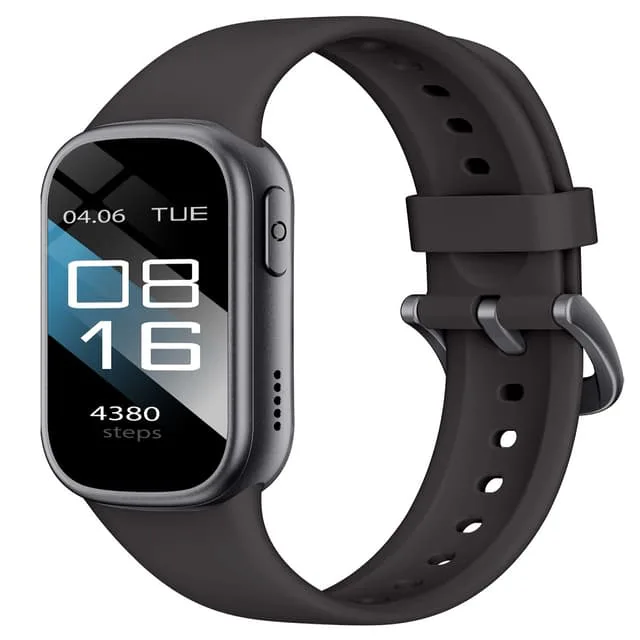 INF Smartwatch med Bluetooth och Hälsoövervakning Svart