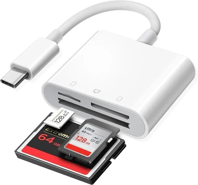 Nördic USB-C Kortläsare 3 Slot CF