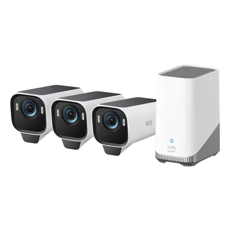 Anker Eufycam S3 Pro 3-kamerakit, svart och vit