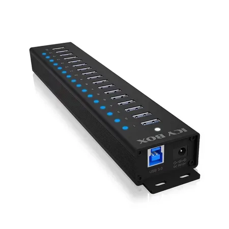 ICY BOX IB-HUB1717-U3 USB-hubb, 16 + 1 portar