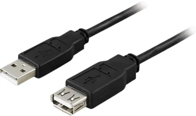 DELTACO USB 2.0 kabel A-A ha-ho 0,5m