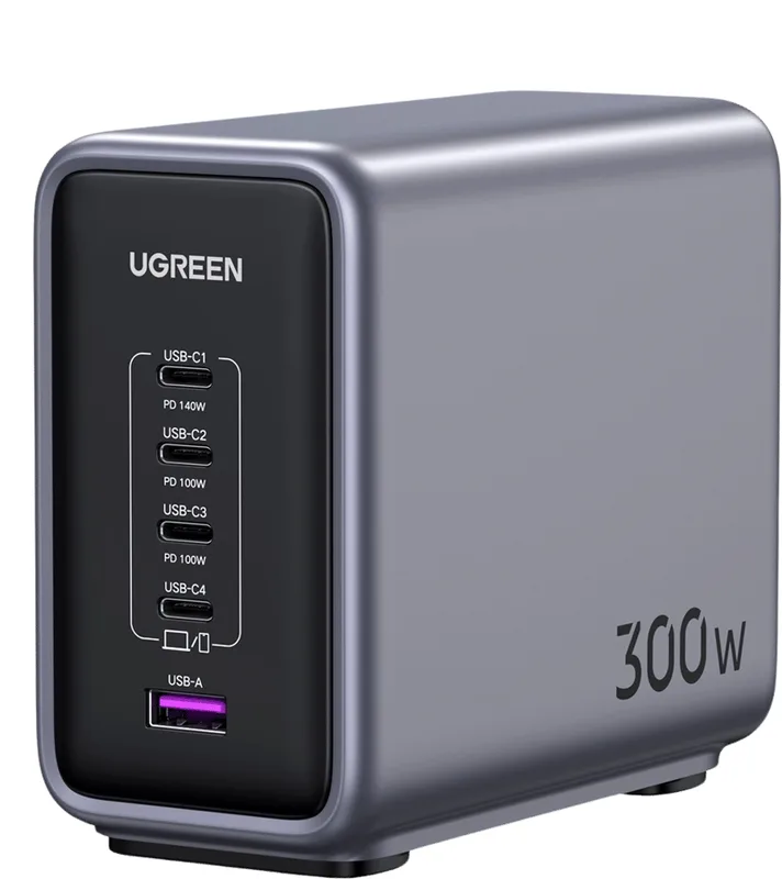 UGREEN 300 W stationär laddare, 5 portar