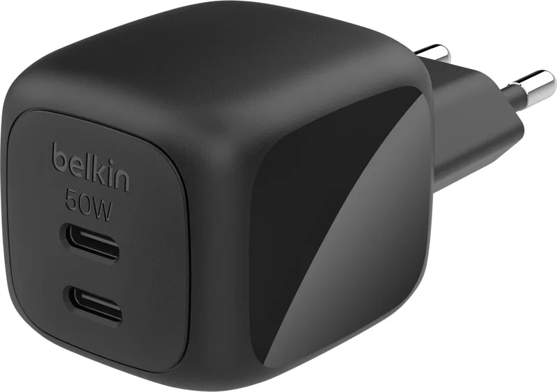 Belkin Väggladdare GaN 2x USB-C 50W